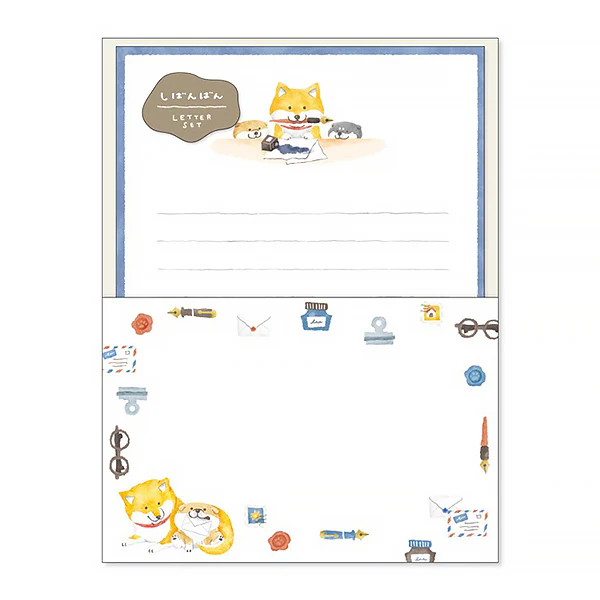 Papier Lettre & Enveloppe Shiba - Letter
