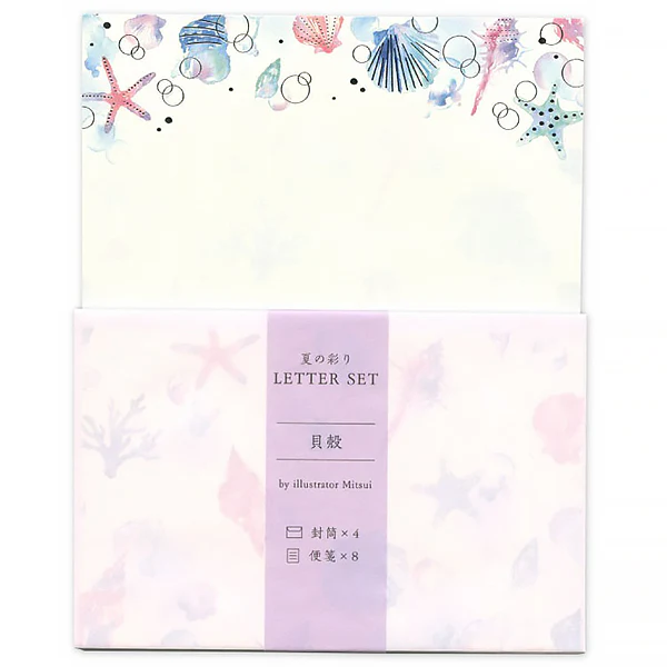 Papier Lettre & Enveloppe Summer - Coquillage