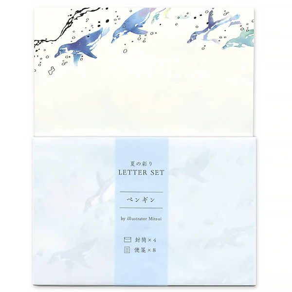 Papier Lettre & Enveloppe Summer - Penguin