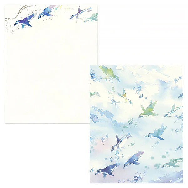 Papier Lettre & Enveloppe Summer - Penguin - Image 2