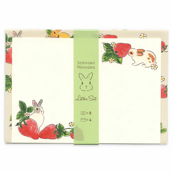 Papier Lettre & Enveloppe Usagi Motoko - Strawberry