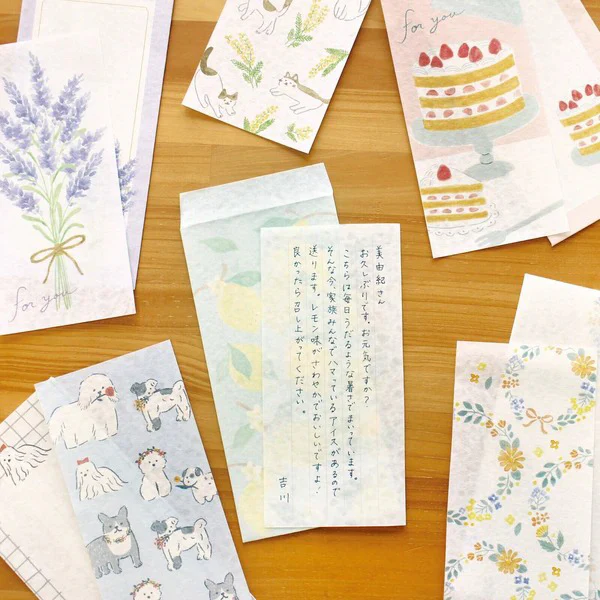 Papier Lettre & Enveloppe Washi - Birds - Image 2