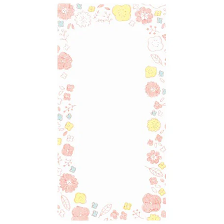 Papier Lettre & Enveloppe Washi - Camélia - Image 3