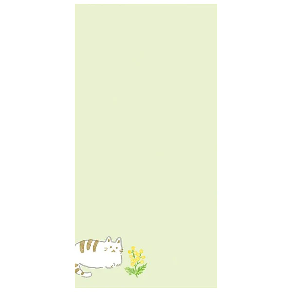 Papier Lettre & Enveloppe Washi - Chat Mimosa - Image 2