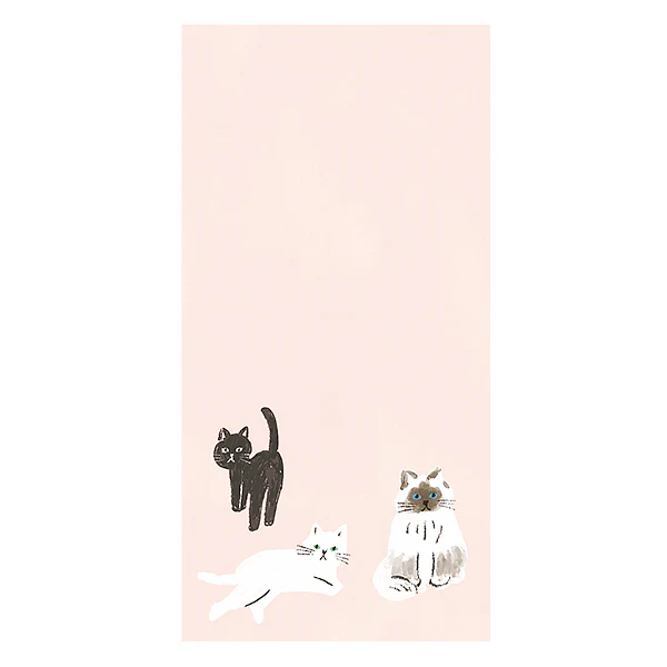 Papier Lettre & Enveloppe Washi - Chat Rose - Image 2