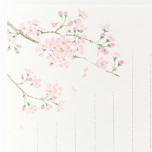 Papier Lettre Ippitsusen - Cherry Blossom & Violet - Image 4