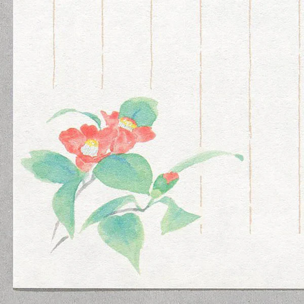 Carnet Papier Lettre Ippitsusen - Flower Camélia - Image 3