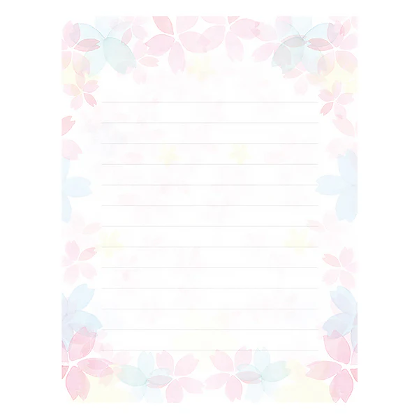 Papier Lettre & Enveloppe Today's Letter - Pink & Blue - Image 2