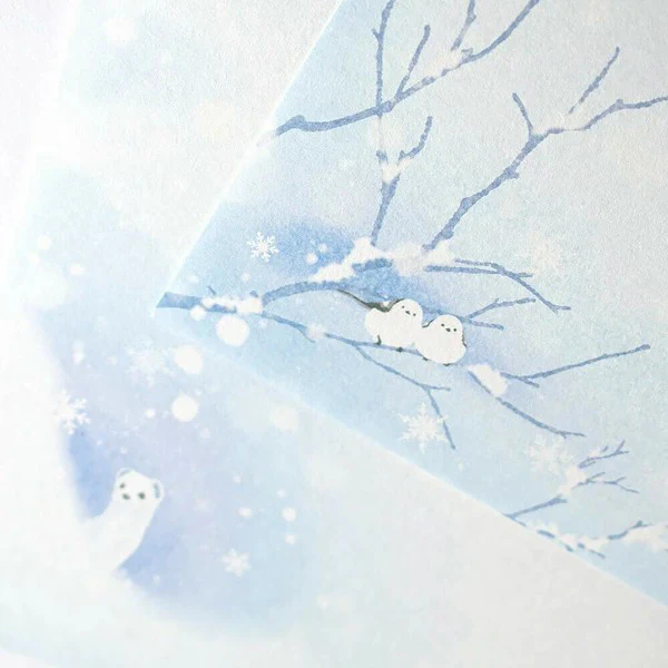 Papier Lettre Winter Scene - Petal Snow - Image 5