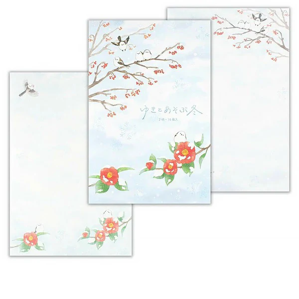 Papier Lettre Winter Scene - Playing With Snow - Image 2