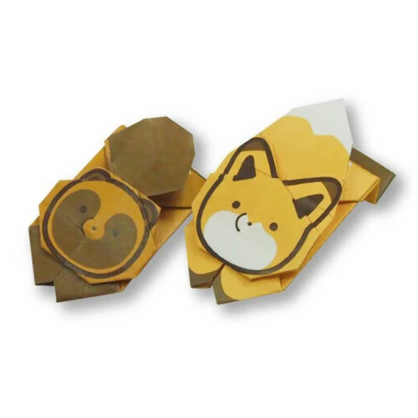 Papier Origami Tanuki & Kitsune, 15x15cm - Image 2