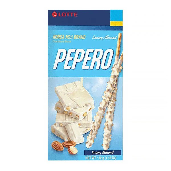 Pepero Snowy Almond - Lotte, 32g - Image 2