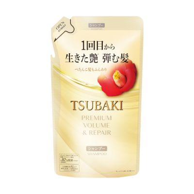 Recharge Shampoing Tsubaki Premium Volume & Repair, 300ml - Shiseido - Image 2
