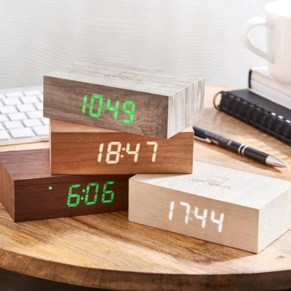 REVEIL FLIP CLICK CLOCK - BOIS NOYER - Image 5