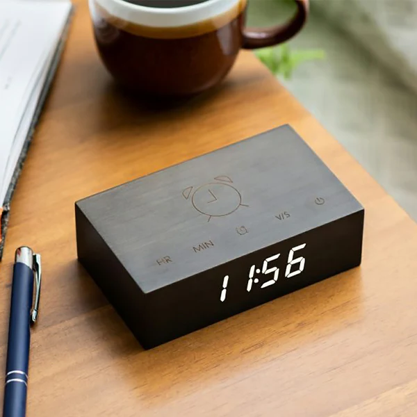 Réveil Flip Click Clock - Noir - Image 2