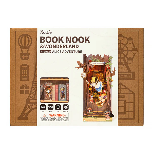Rolife Alice aux Pays des Merveilles - DIY Book Nook, 300pcs (TGB12) - Image 10