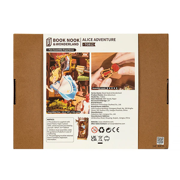 Rolife Alice aux Pays des Merveilles - DIY Book Nook, 300pcs (TGB12) - Image 11