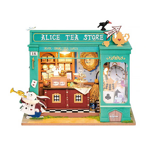 Rolife Alice's Tea Store - Maison Miniature, 136pcs (DG156)
