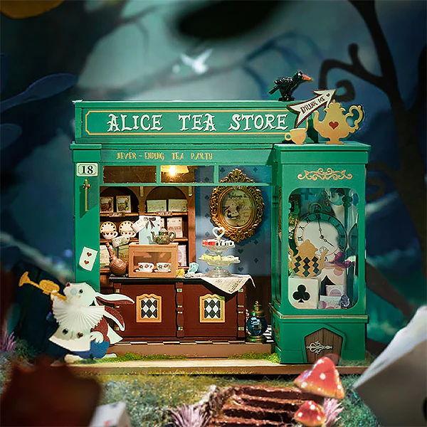 Rolife Alice's Tea Store - Maison Miniature, 136pcs (DG156) - Image 2