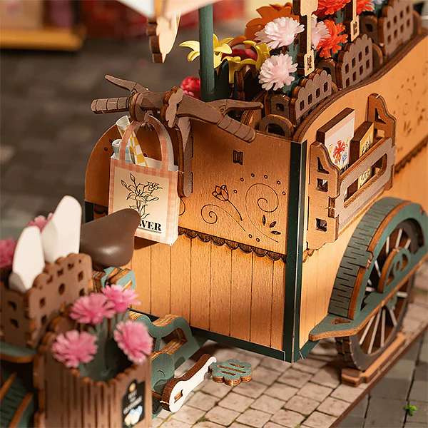 Rolife Blossom Cart - 3D Wooden Puzzle, 187pcs (TGS03) - Image 6