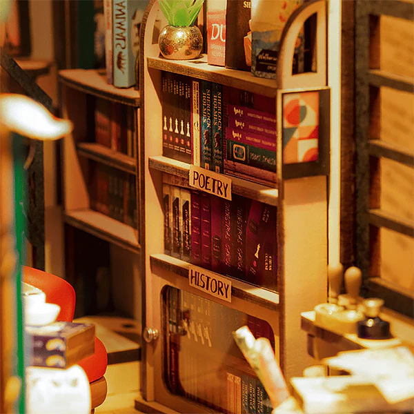 Rolife Bookstore - DIY Book Nook, 194pcs (TGB07-B) - Image 6