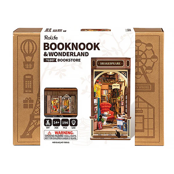 Rolife Bookstore - DIY Book Nook, 194pcs (TGB07-B) - Image 8