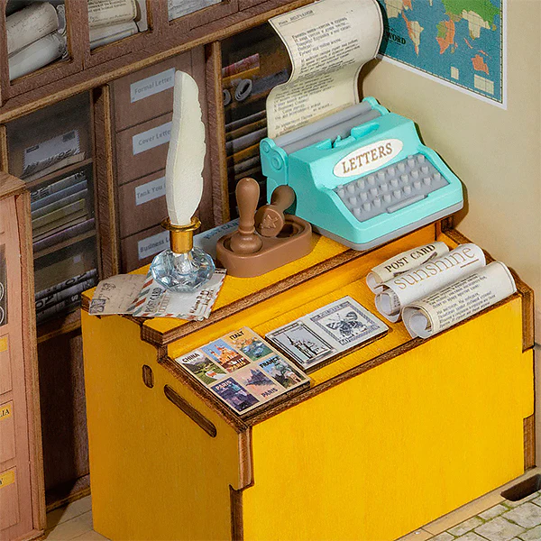 Rolife Century Post Office - Maison Miniature, 124pcs (DS037) - Image 6