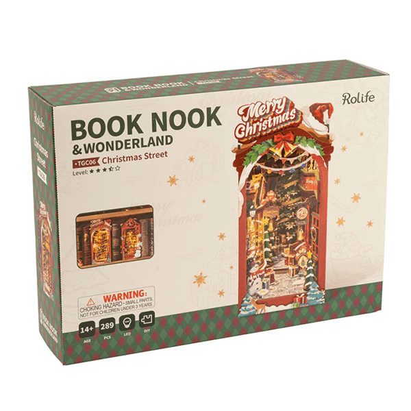 Rolife Christmas Street - Diy Book Nook, 289pcs (TGC06) - Image 6