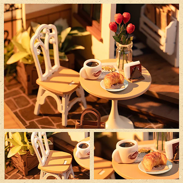 Rolife Slow Life Café - Maison Miniature, 183pcs (DG162) - Image 10