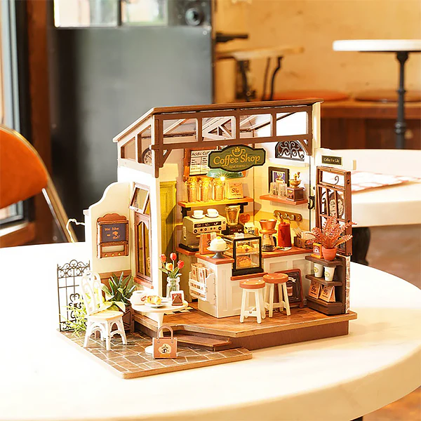 Rolife Slow Life Café - Maison Miniature, 183pcs (DG162) - Image 2