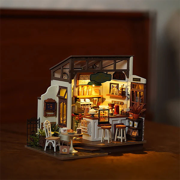 Rolife Slow Life Café - Maison Miniature, 183pcs (DG162) - Image 3