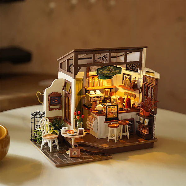Rolife Slow Life Café - Maison Miniature, 183pcs (DG162) - Image 4