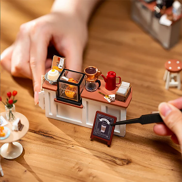 Rolife Slow Life Café - Maison Miniature, 183pcs (DG162) - Image 8