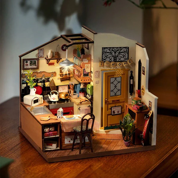 Rolife Cozy Kitchen - Maison Miniature, 196pcs (DG159) - Image 2