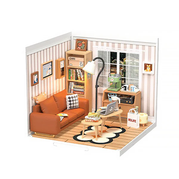 Rolife Cozy Living Lounge - Maison Miniature, 114pcs (DW007)