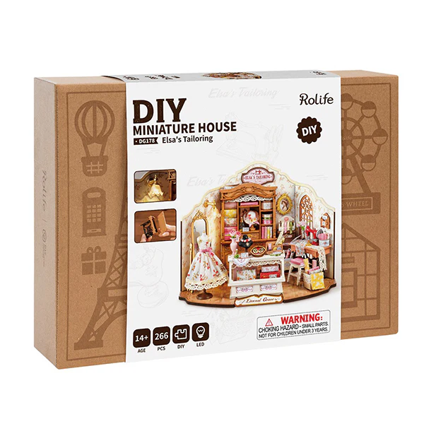 Rolife Elsa's Tailoring - Maison Miniature, 266pcs (DG178) - Image 6