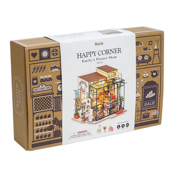 Rolife Emily's Flower Shop - Maison Miniature, 206pcs (DG145-C) - Image 6