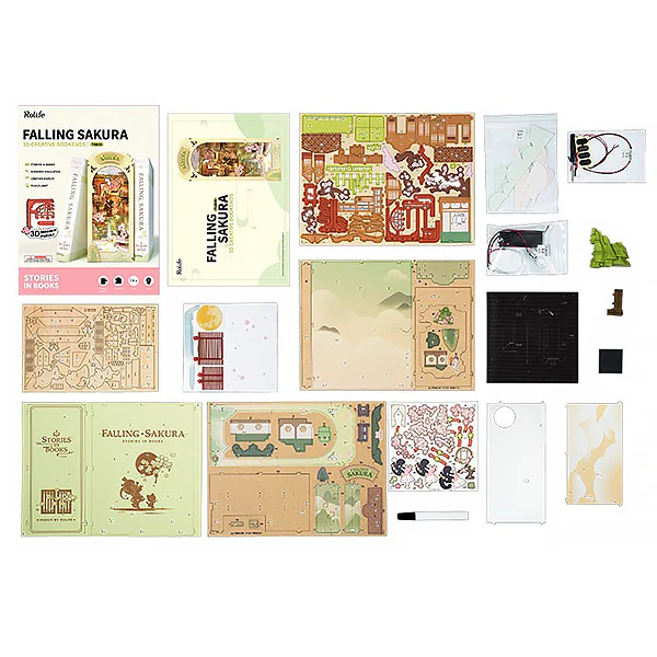 Rolife Falling Sakura - DIY Book Nook, 240 pcs (TGB05) - Image 8