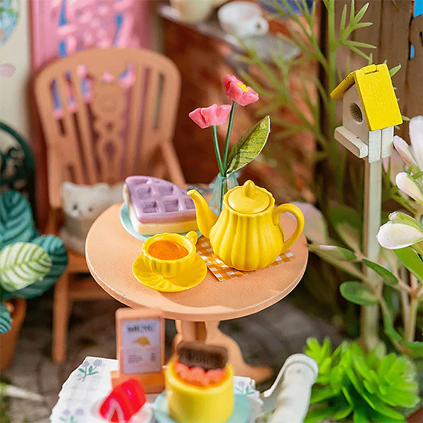 Rolife Fancy Tea Yard - Maison Miniature, 112pcs (DS038) - Image 5