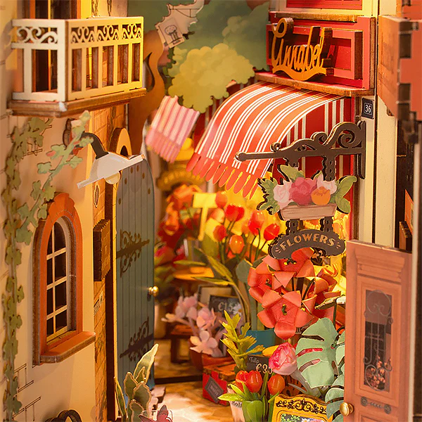 Rolife Floral Corner - DIY Book Nook, 164pcs (TGB09) - Image 7