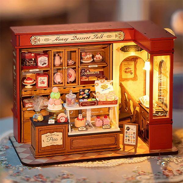 Rolife Honey Dessert Talk - Maison Miniature, 242pcs (DG168) - Image 2