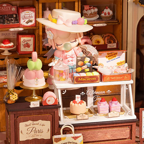 Rolife Honey Dessert Talk - Maison Miniature, 242pcs (DG168) - Image 4