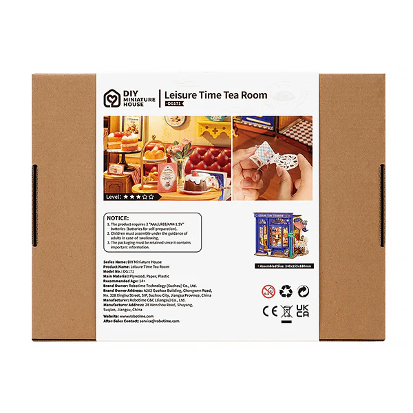 Rolife Leisure Time Tea Room - Maison Miniature, 304pcs ( DG171) - Image 10