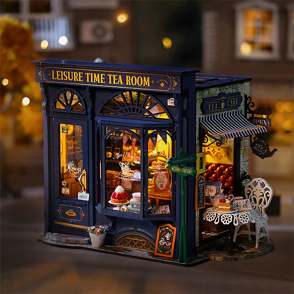 Rolife Leisure Time Tea Room - Maison Miniature, 304pcs ( DG171) - Image 3