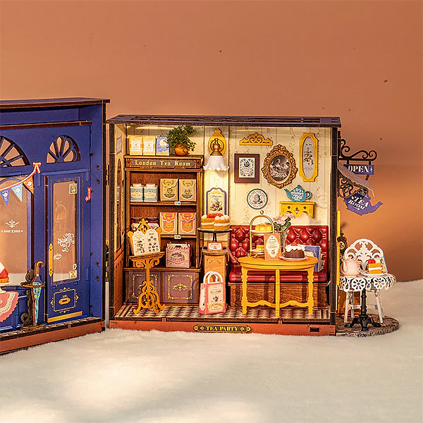 Rolife Leisure Time Tea Room - Maison Miniature, 304pcs ( DG171) - Image 4