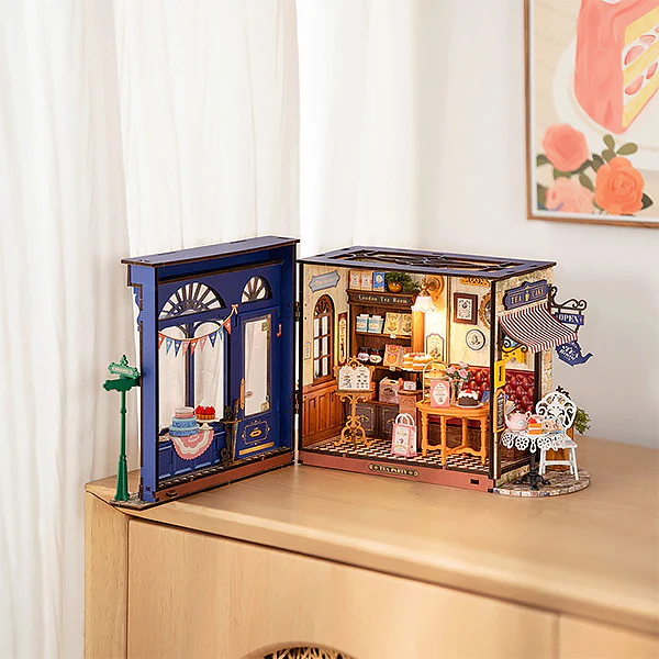 Rolife Leisure Time Tea Room - Maison Miniature, 304pcs ( DG171) - Image 5