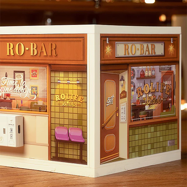 Rolife Leisurely Cheers Bar - Maison Miniature, 142pcs (DW012) - Image 8