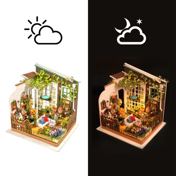 Rolife Miler's Flower House - Maison Miniature, 210pcs (DG104) - Image 3