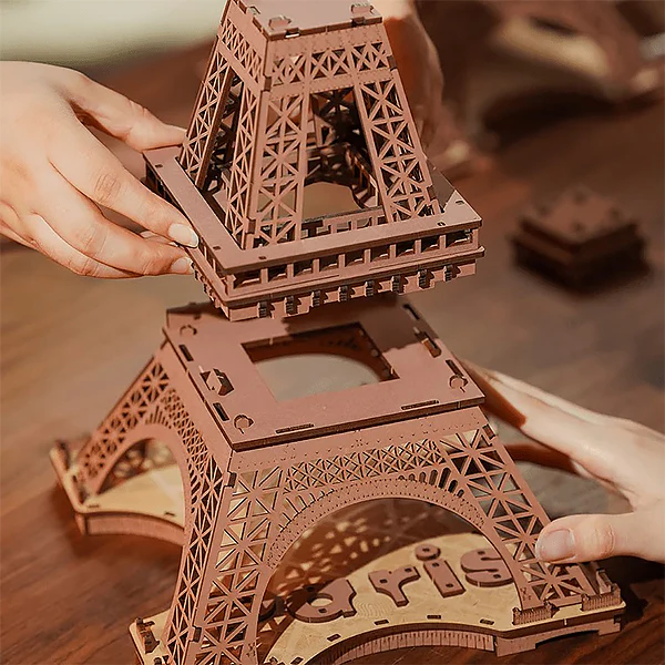 Rolife Night Of The Eiffel Towel - 3D Wooden Puzzle, 152pcs (TGL01) - Image 4