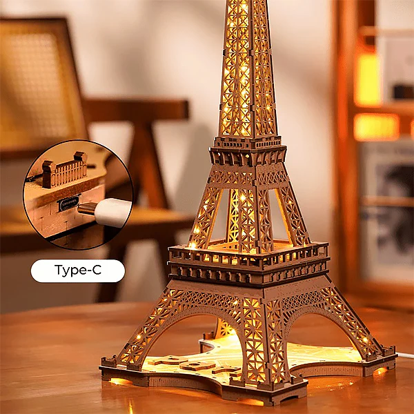 Rolife Night Of The Eiffel Towel - 3D Wooden Puzzle, 152pcs (TGL01) - Image 5